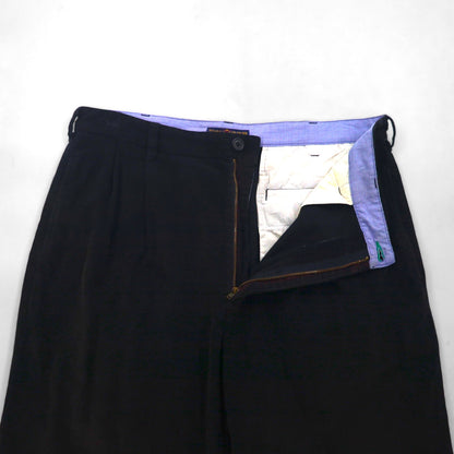 TOMMY HILFIGER 90s 2-pleat wide corduroy chino pants, size L, black