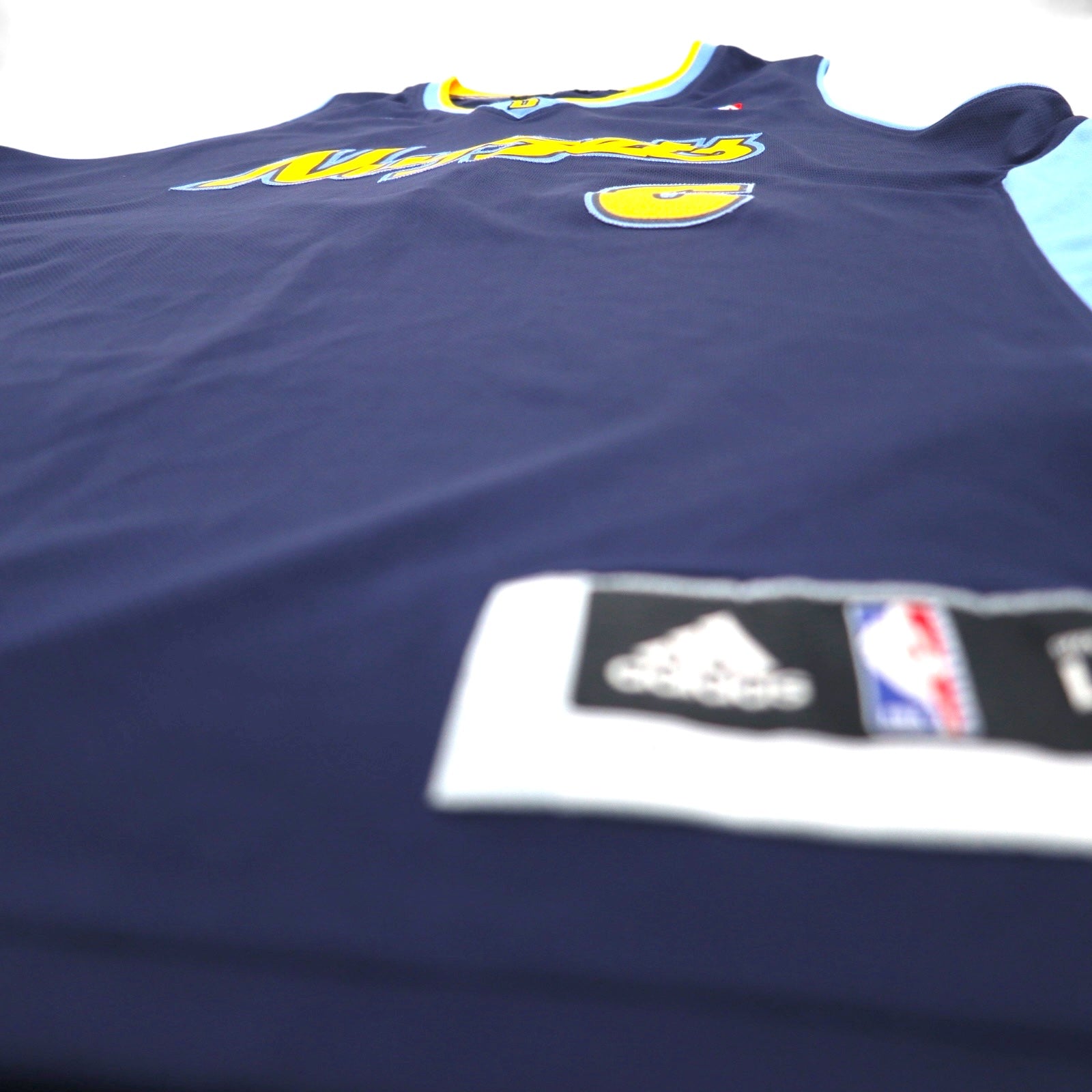 adidas ゲームシャツ バスケットボール タンクトップ L ネイビー ナンバリング NBA NUGGETS ニカラグア製