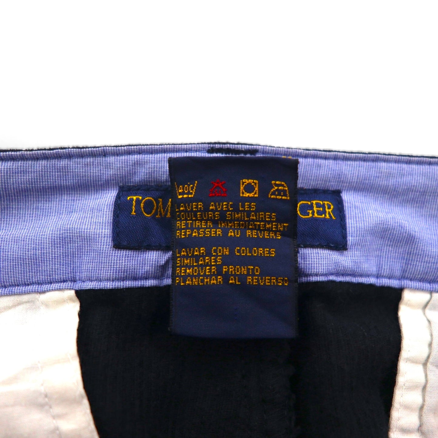 TOMMY HILFIGER 90s 2-pleat wide corduroy chino pants, size L, black