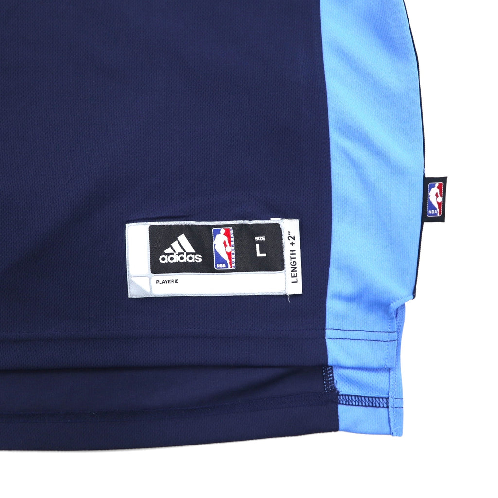 adidas ゲームシャツ バスケットボール タンクトップ L ネイビー ナンバリング NBA NUGGETS ニカラグア製