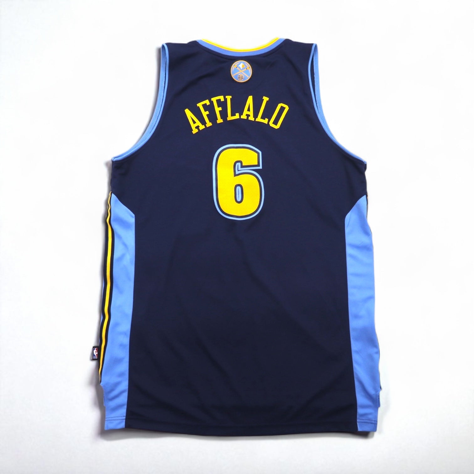 adidas ゲームシャツ バスケットボール タンクトップ L ネイビー ナンバリング NBA NUGGETS ニカラグア製