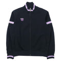 日本然リトテ-古着オンライン-adidas 90年代 デサント社製 トラックジャケット ジャージ M ブラック ポリエステル トレフォイルロゴ 日本製-adidas 90's Descente Made Track Jacket Jersey M Black Polyester Trefoil Logo Japan Made