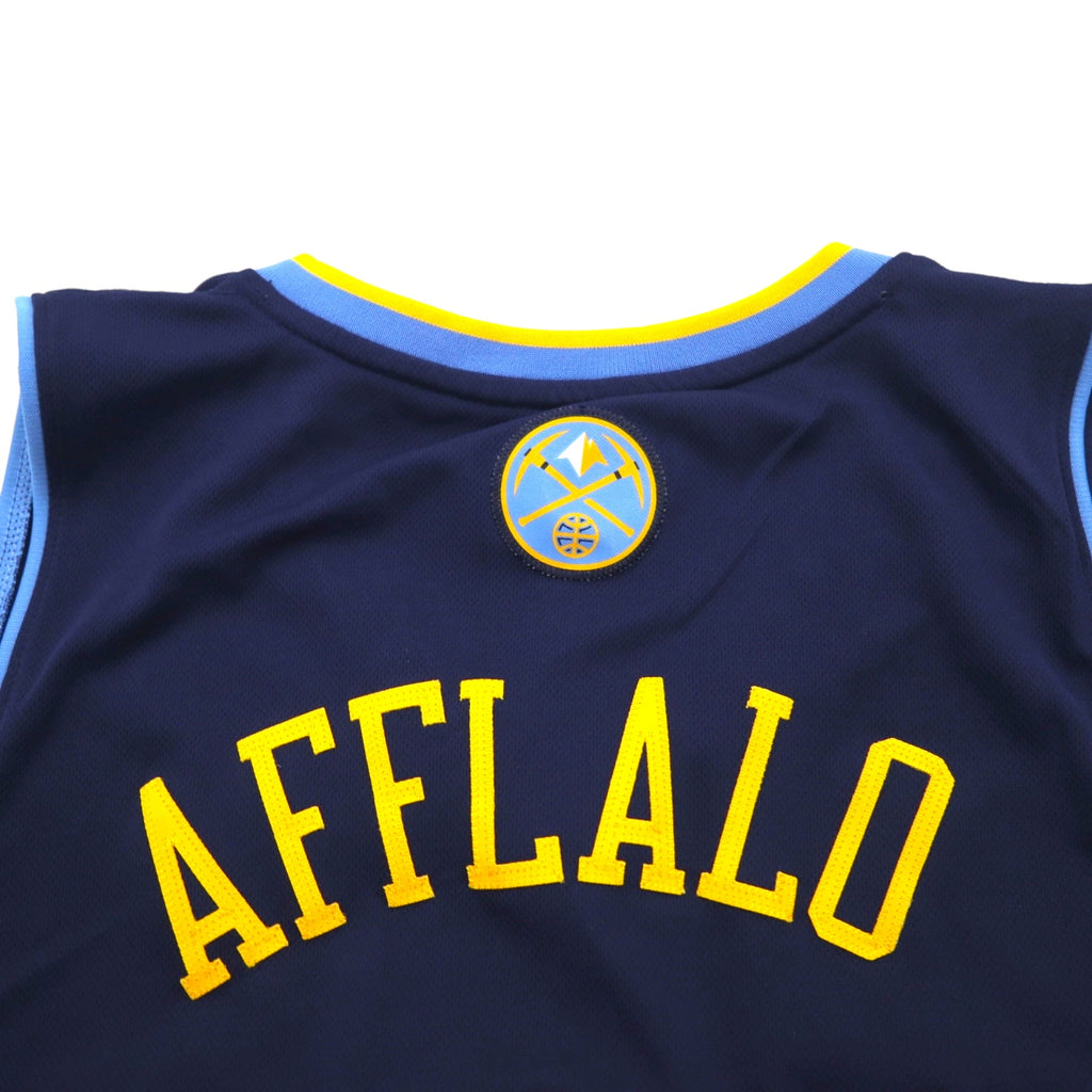 adidas ゲームシャツ バスケットボール タンクトップ L ネイビー ナンバリング NBA NUGGETS ニカラグア製