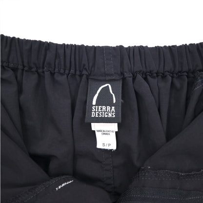 SIERRA DESIGNS Made in Canada Climbing Pants Size S Zippered Hem Slit BLACK WATER DESIGNS LIMITED