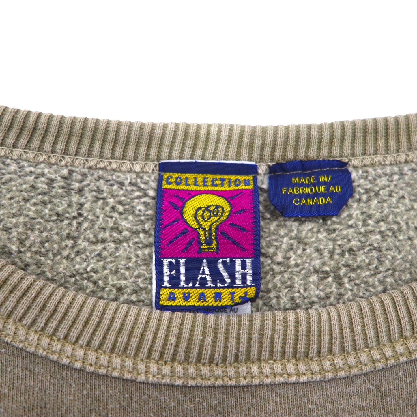 90s Canada Vintage Sweatshirt 90年代 カナダ製 スウェット トレーナー XL グレー FLASH AVANTI