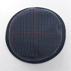 stussy バケットハット L/XL グレー 千鳥格子 チェック ストックロゴ 刺繍 Big Logo Check Bucket Hat