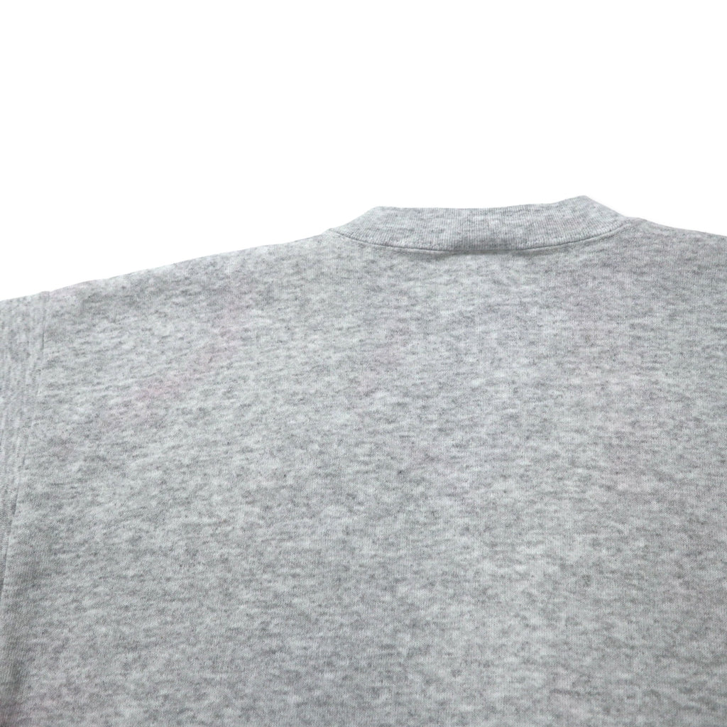 TULTEX 00s Printed Sweatshirt M Grey Cotton Fleece Lining SUPER BOWL Made in Mexico