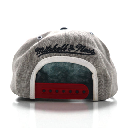 mitchell & ness バイカラー スナップバック ベースボールキャップ FREE グレー NBA CHICAGO BULLS