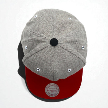 mitchell & ness バイカラー スナップバック ベースボールキャップ FREE グレー NBA CHICAGO BULLS