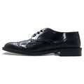 日本然リトテ-古着オンライン-VAN SHOES ウィングチップ ドレスシューズ 27cm ブラック レザー メダリオン 日本製-VAN SHOES wing tip dress shoes US9 black leather medallion Japan Made