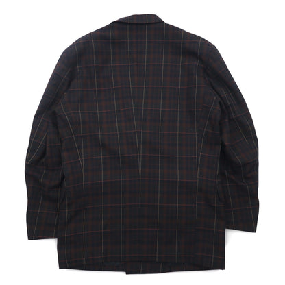Vintage 90s Japan Made Double-Breasted Blazer ダブルブレステッド テーラードジャケット ブレザー L チェック