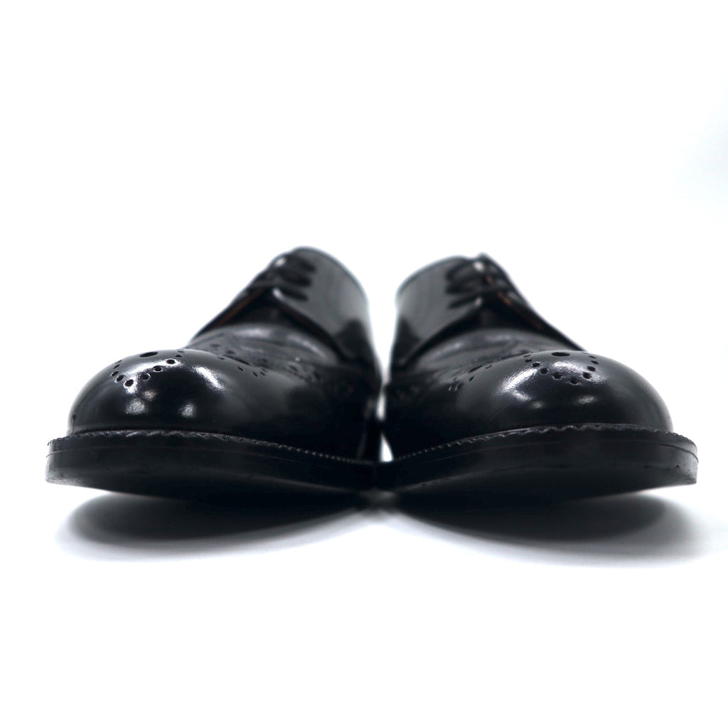 VAN SHOES Wingtip Dress Shoes 27cm Black Leather Medallion Made in Japan