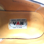 VAN SHOES Wingtip Dress Shoes 27cm Black Leather Medallion Made in Japan