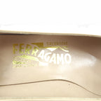 SALVATORE FERRAGAMO ヒール パンプス 22cm ベージュ レザー イタリア製