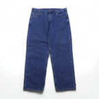 carhartt リラックスフィット RELAXED FIT ネルライナー デニムパンツ XL インディゴ ブルー 裏地 チェック B172 DST メキシコ製