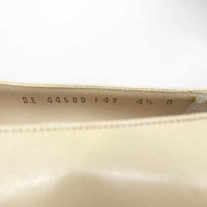 SALVATORE FERRAGAMO ヒール パンプス 22cm ベージュ レザー イタリア製