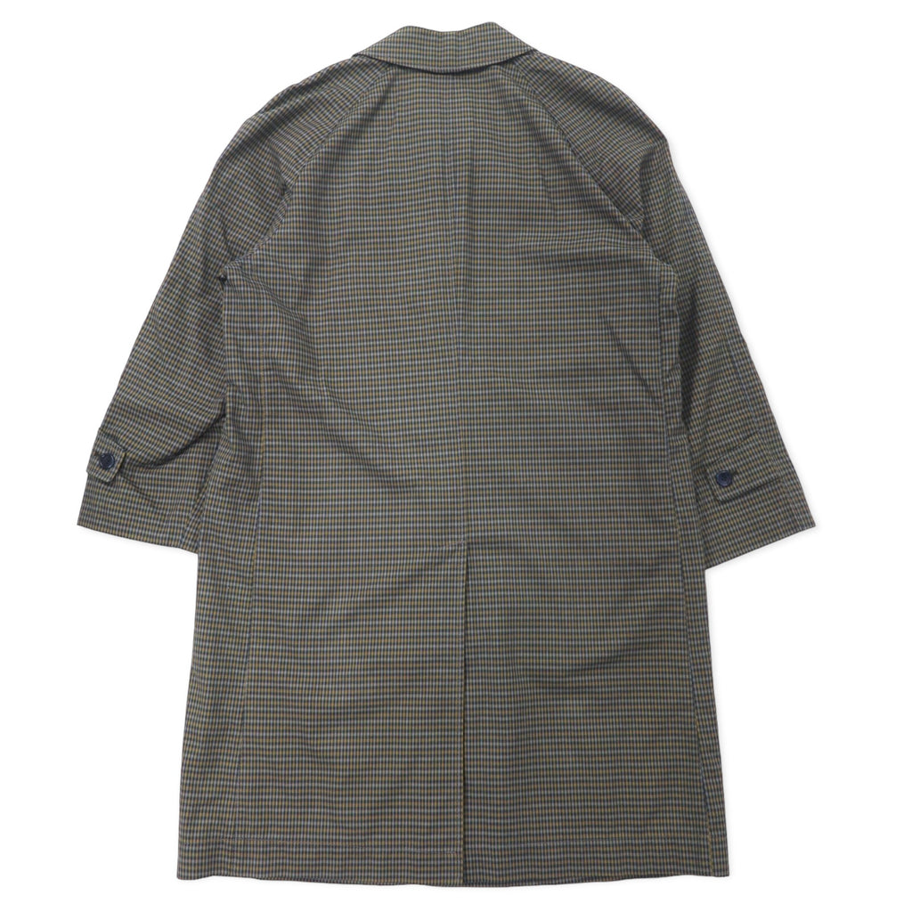 McGREGOR 90s Balmacaan Coat L Grey Glen Check Cotton Made in Japan