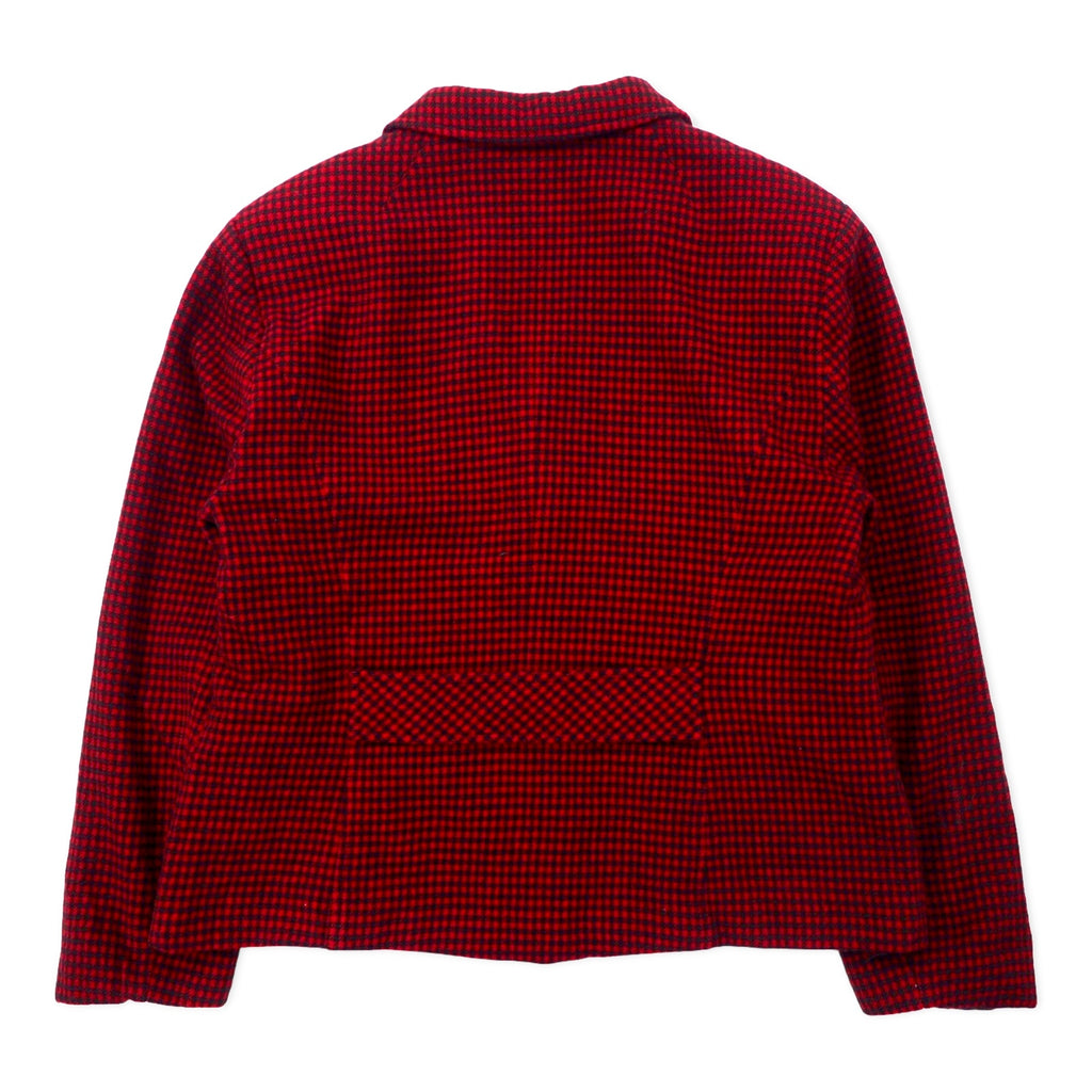 PENDLETON USA Made 90s 2B Tailored Jacket Size 12 Red Gun Club Check Wool