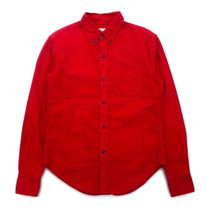 BAND OF OUTSIDERS USA Button-down Shirt, S, Red, Cotton