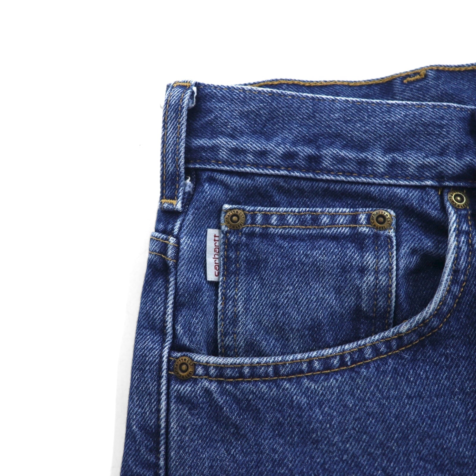 carhartt リラックスフィット RELAXED FIT ネルライナー デニムパンツ XL インディゴ ブルー 裏地 チェック B172 DST メキシコ製