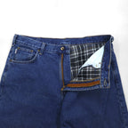carhartt リラックスフィット RELAXED FIT ネルライナー デニムパンツ XL インディゴ ブルー 裏地 チェック B172 DST メキシコ製