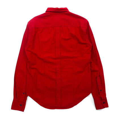 BAND OF OUTSIDERS USA Button-down Shirt, S, Red, Cotton