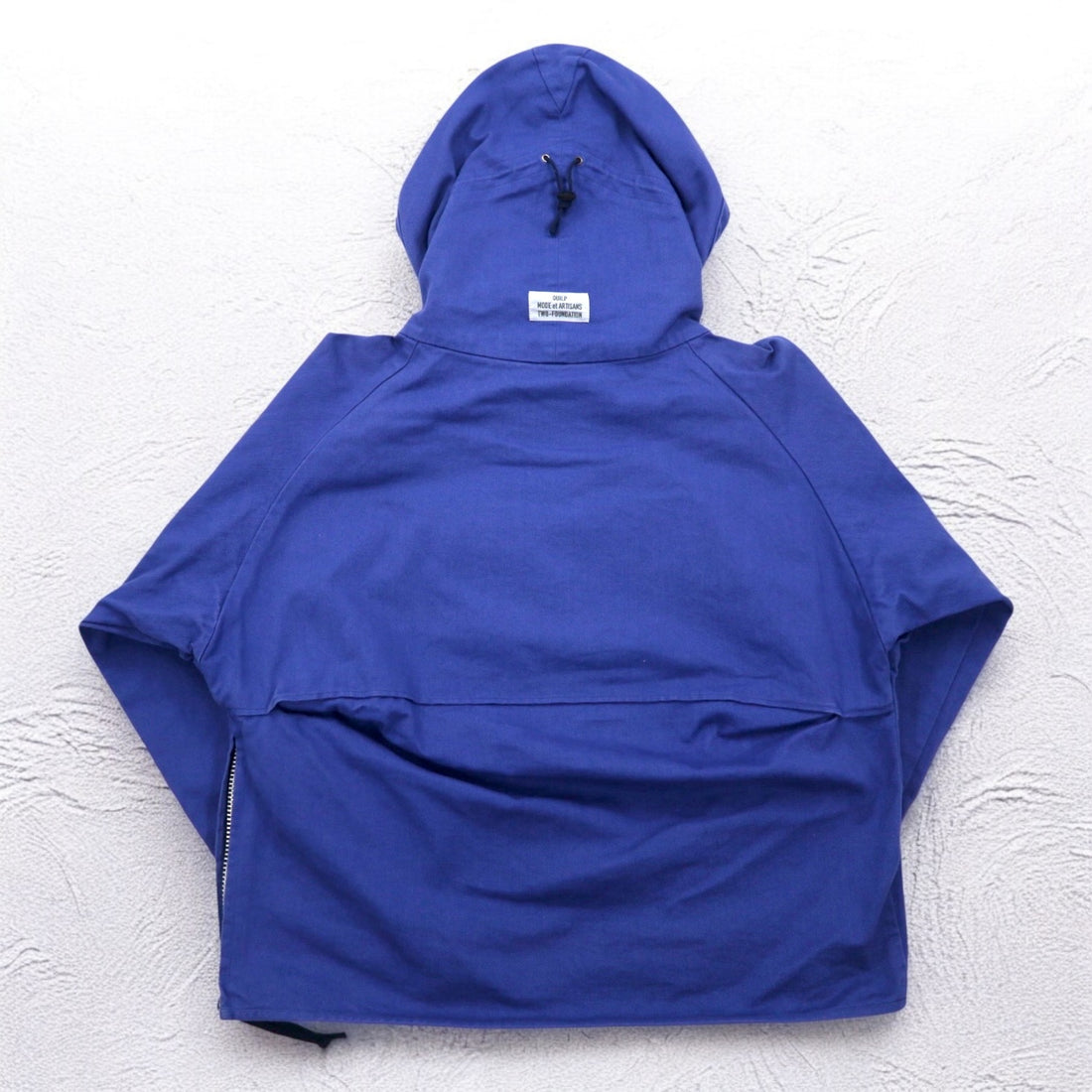 QUILP MODE et ARTISANS Morello Utility Anorak Pullover Hoodie S Size Front Pocket Side Zip Slit Made in Japan