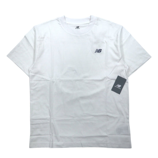 日本然リトテ-古着オンライン-new balance スモールロゴ 刺繍 Tシャツ M ホワイト コットン 未使用品-new balance small logo embroidery T-Shirt M white cotton Unused