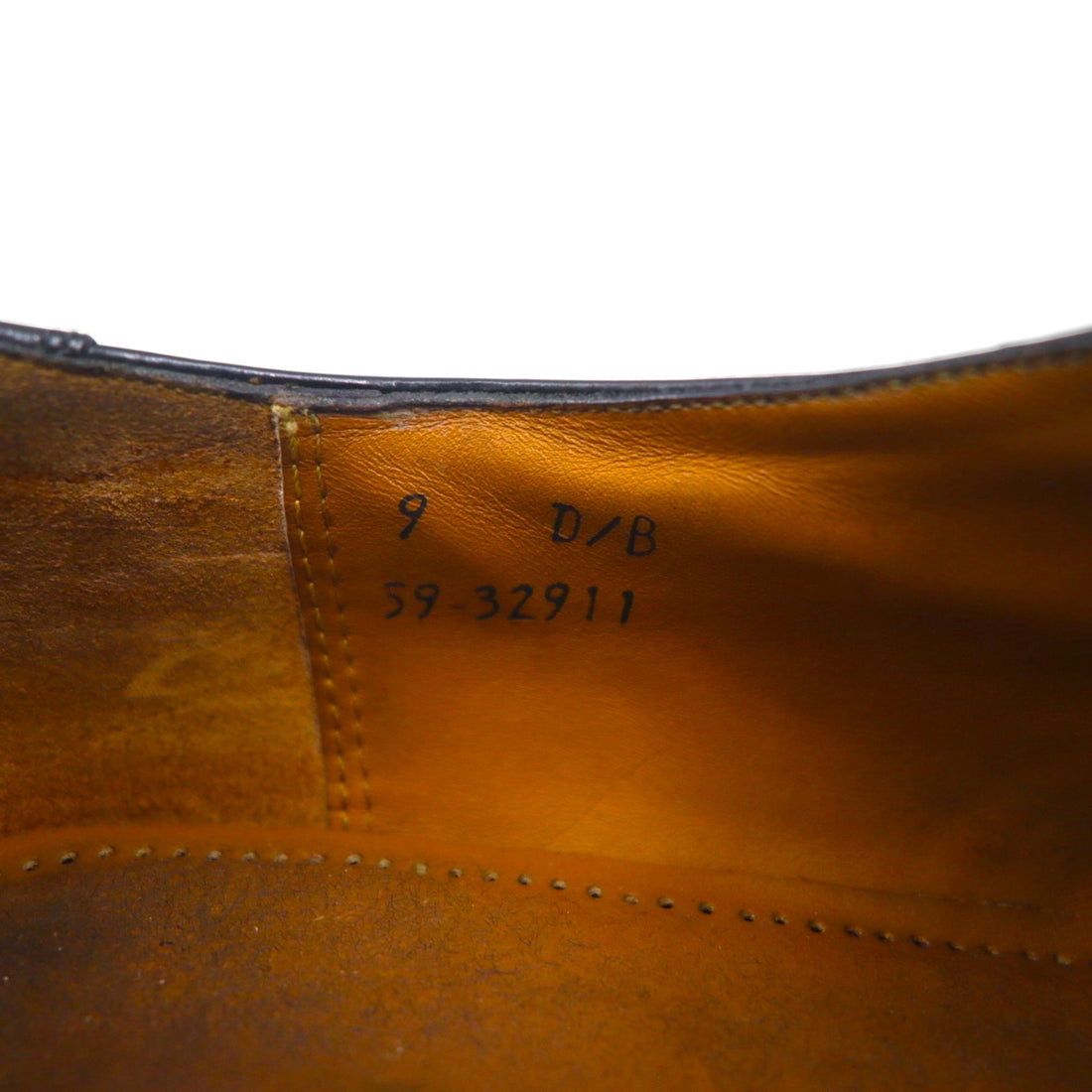 JOHNSTON &amp; MURPHY Wingtip Dress Shoes, Size 27cm, Black Leather, 59-32911