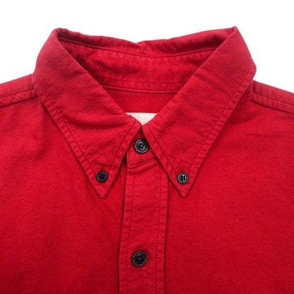 BAND OF OUTSIDERS USA Button-down Shirt, S, Red, Cotton