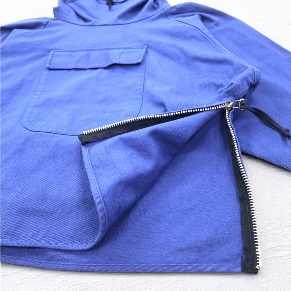 QUILP MODE et ARTISANS Morello Utility Anorak Pullover Hoodie S Size Front Pocket Side Zip Slit Made in Japan