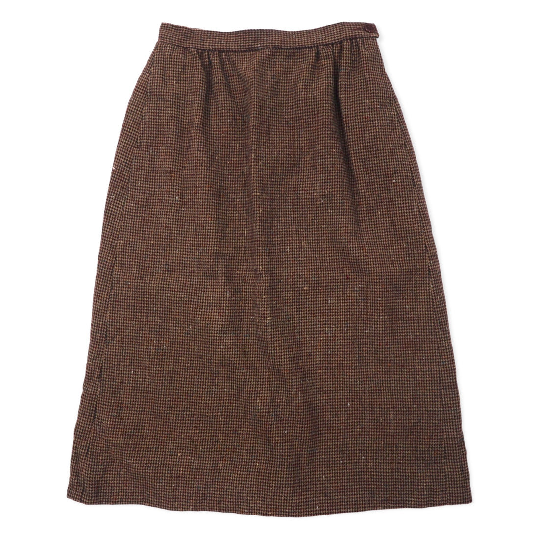 日本然リトテ-古着オンライン-PENDLETON USA製 70年代 タック スカート 4 ブラウン ガンクラブチェック ウール-PENDLETON USA Made 70's Tuck Skirt 4 Brown Gun Club Checked Wool