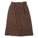 日本然リトテ-古着オンライン-PENDLETON USA製 70年代 タック スカート 4 ブラウン ガンクラブチェック ウール-PENDLETON USA Made 70's Tuck Skirt 4 Brown Gun Club Checked Wool