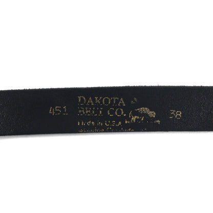 DAKOTA USA製 レザーベルト 38 ブラック バックル