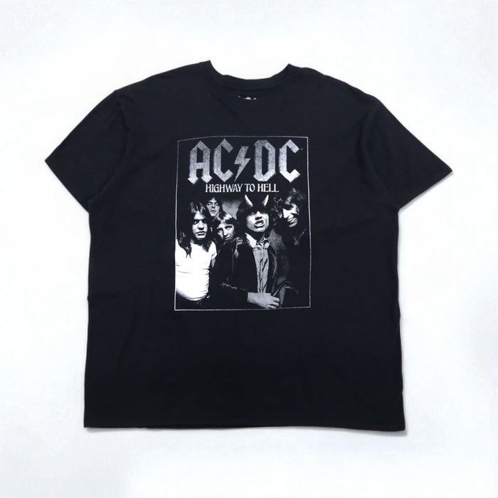 AC/DC オフィシャル ロック バンド Tシャツ 2XL ブラック コットン HIGHWAY TO HELL