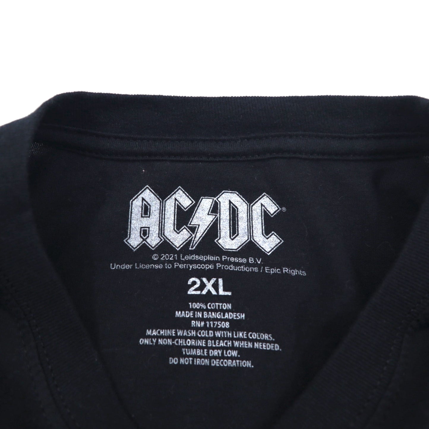 AC/DC Official Rock Band T-Shirt 2XL Black Cotton HIGHWAY TO HELL