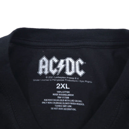 AC/DC Official Rock Band T-Shirt 2XL Black Cotton HIGHWAY TO HELL