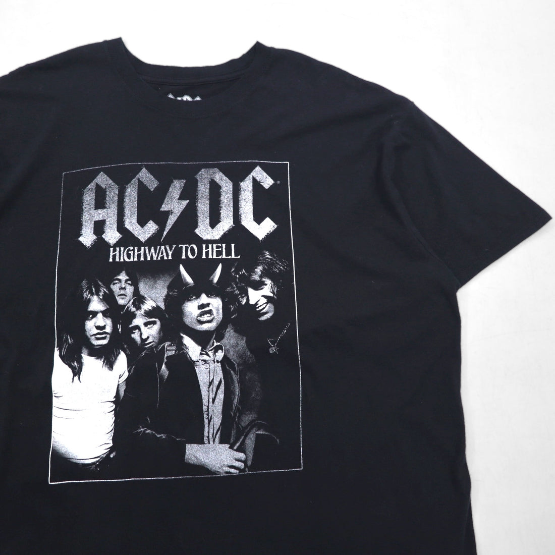 AC/DC オフィシャル ロック バンド Tシャツ 2XL ブラック コットン HIGHWAY TO HELL