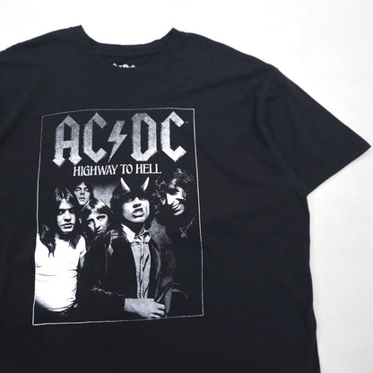 AC/DC Official Rock Band T-Shirt 2XL Black Cotton HIGHWAY TO HELL