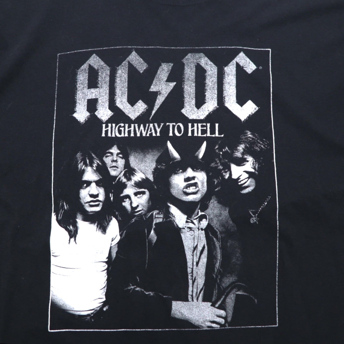 AC/DC オフィシャル ロック バンド Tシャツ 2XL ブラック コットン HIGHWAY TO HELL