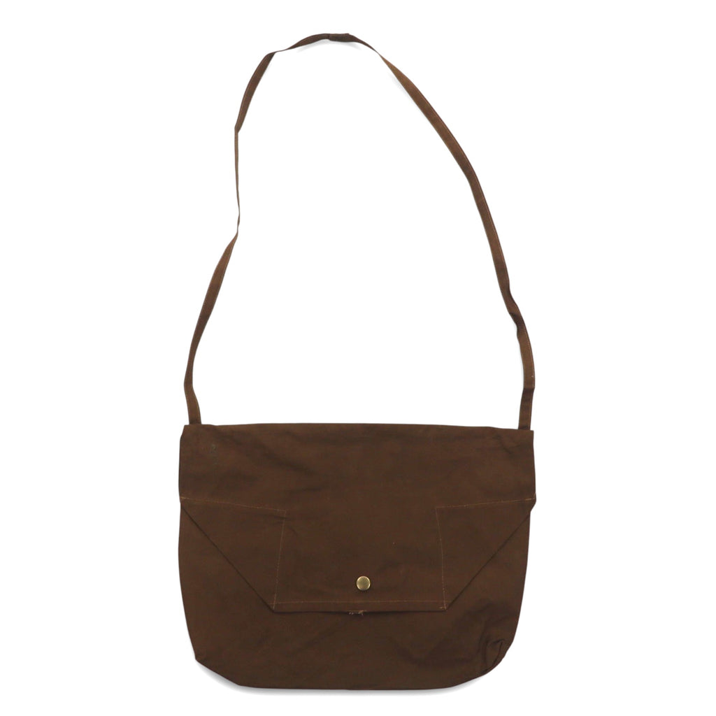 Vintage Remake Italian Army Messenger Bag Italian Army Remake Shoulder Bag Brown Canvas Military Unused