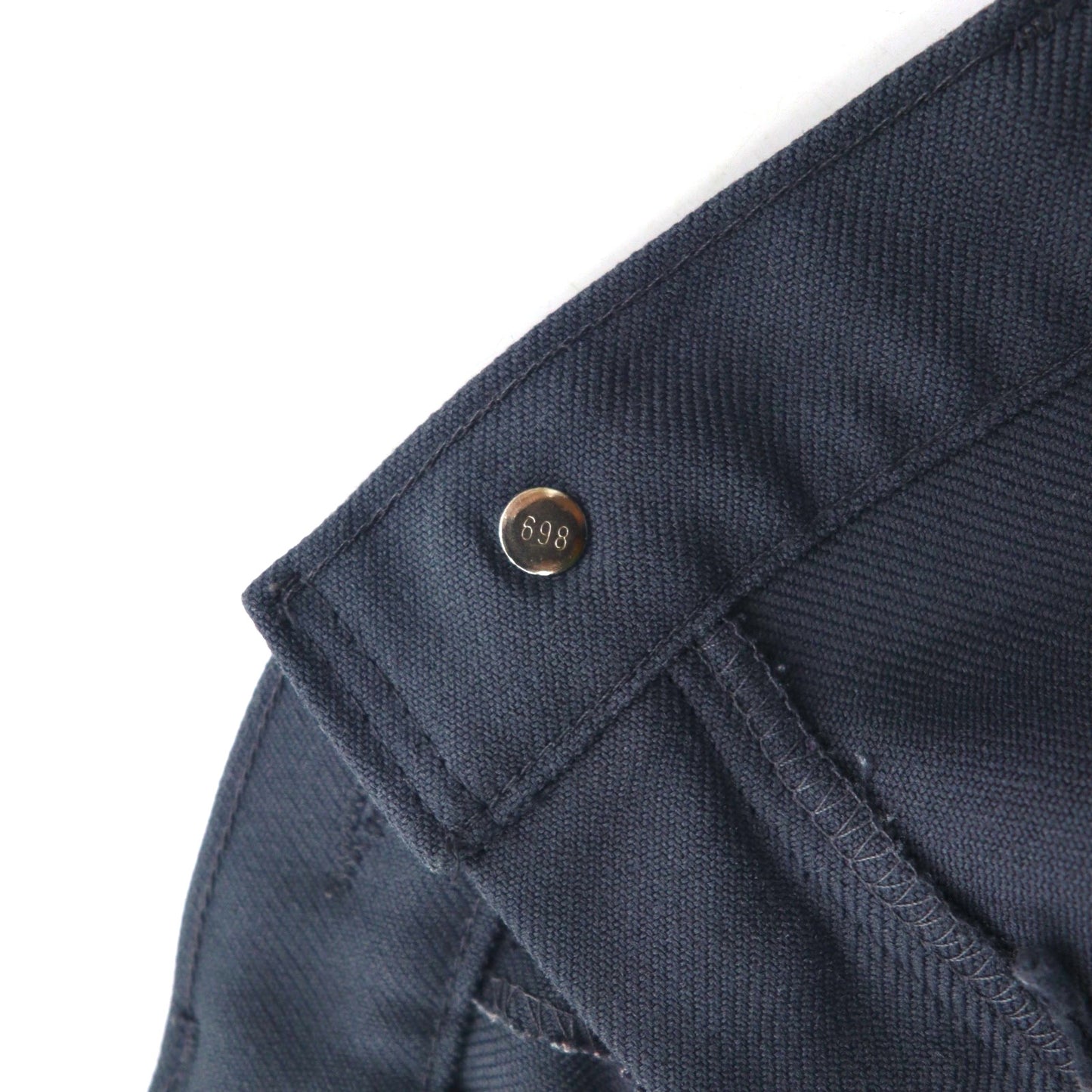 Levi's 90s Made in USA STA-PREST Bootcut Flare Slacks, Size L, Gray, 10517 6155, Black Tab, SCOVILL Zipper