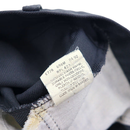 Levi's 90s Made in USA STA-PREST Bootcut Flare Slacks, Size L, Gray, 10517 6155, Black Tab, SCOVILL Zipper