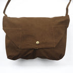 Vintage Remake Italian Army Messenger Bag Italian Army Remake Shoulder Bag Brown Canvas Military Unused