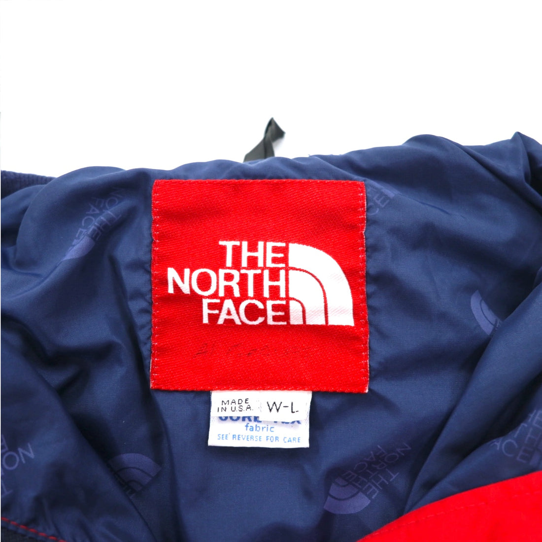 THE NORTH FACE 90s Made in USA Gore-Tex Mountain Parka L Red Waterproof Drawstring Detachable Hood Red Tag