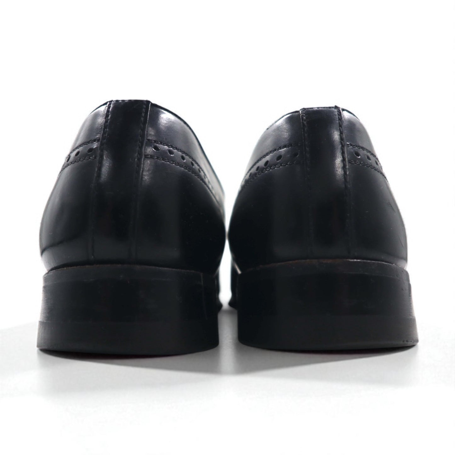 NUNN BUSH 70年代 USA製 ウイングチップ タッセル ローファー 27.5cm ブラック レザー 445452 J5 1753