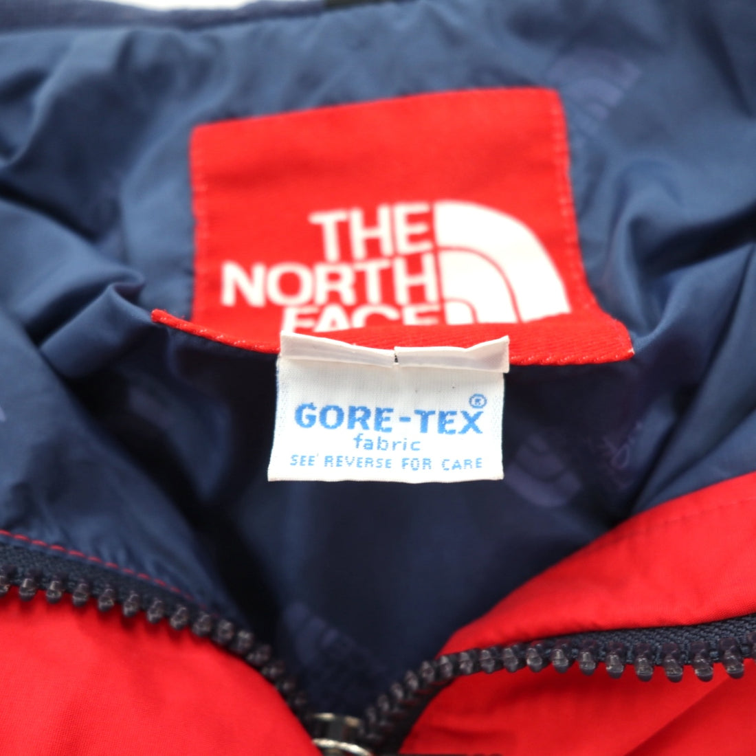THE NORTH FACE 90s Made in USA Gore-Tex Mountain Parka L Red Waterproof Drawstring Detachable Hood Red Tag