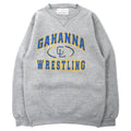 日本然リトテ-古着オンライン-M.J. SOFFE USA製 90年代 カレッジ プリント スウェット S グレー コットン 前V GAHANNA WRESTLING-M.J. SOFFE USA MADE 90's College Print Sweatshirt S Gray Cotton Front V Gahanna WRESTLING