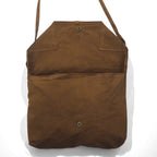 Vintage Remake Italian Army Messenger Bag Italian Army Remake Shoulder Bag Brown Canvas Military Unused
