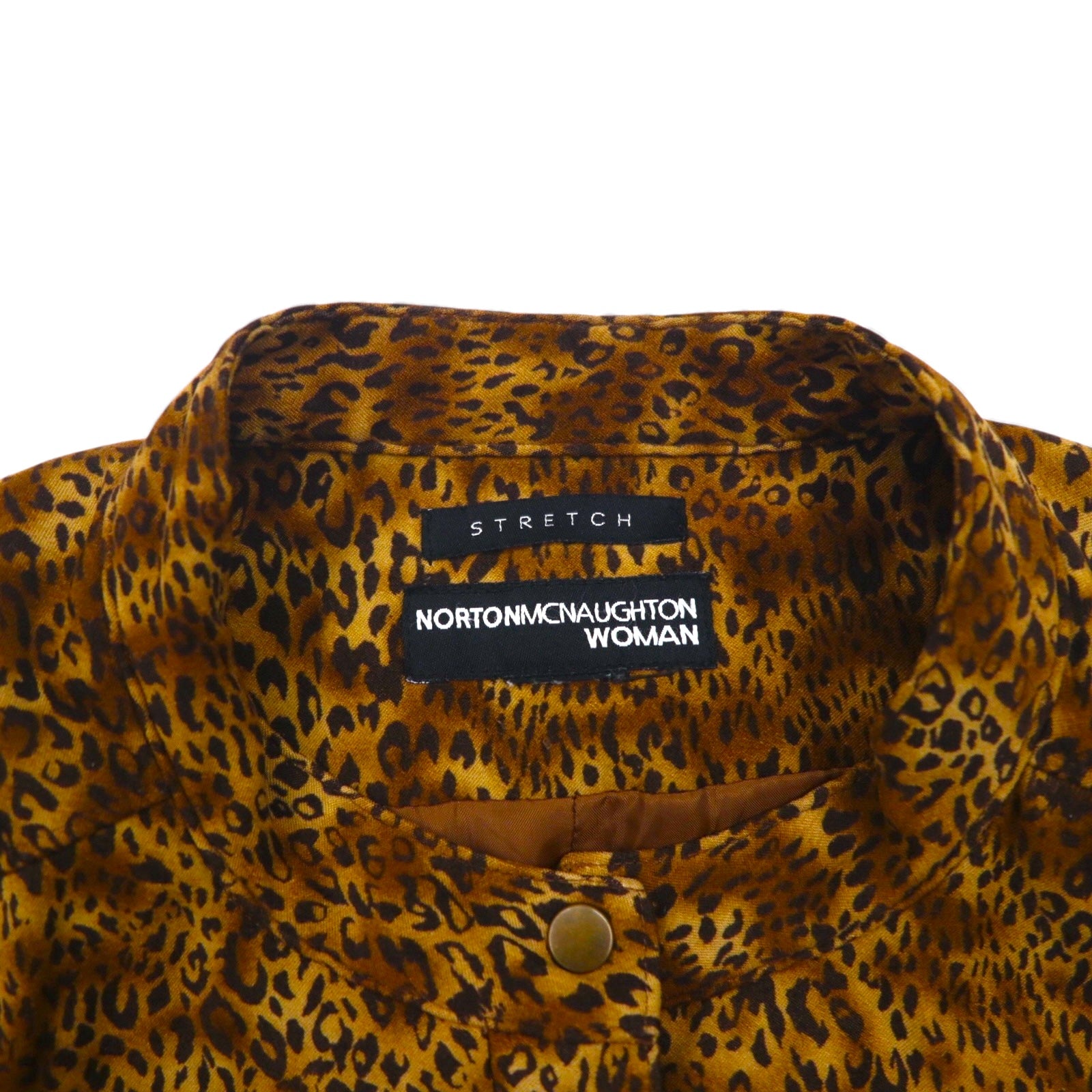 Norton McNaughton Vintage Leopard Jacket, Zip-Up, XL, Stretch